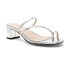 RAYE Silver Heeled Sandals